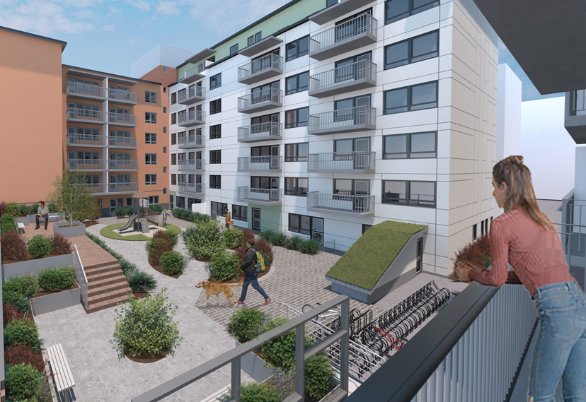 Contso ska också uppföra två nya bostadshus i Västerås. Bild: Lansa Fastigheter